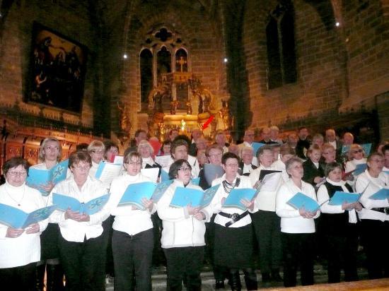 3 chorales réunies pour Noël, église de Langeac