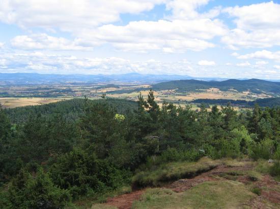 Vue sur Le Mézenc et Le Gerbier des Joncs