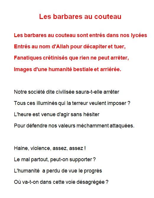 Les barbares au couteau