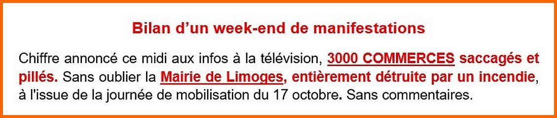 Bilan manifs