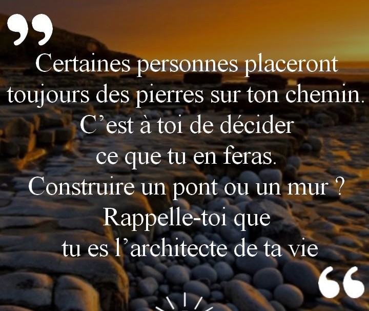 Cailloux sur le chemin