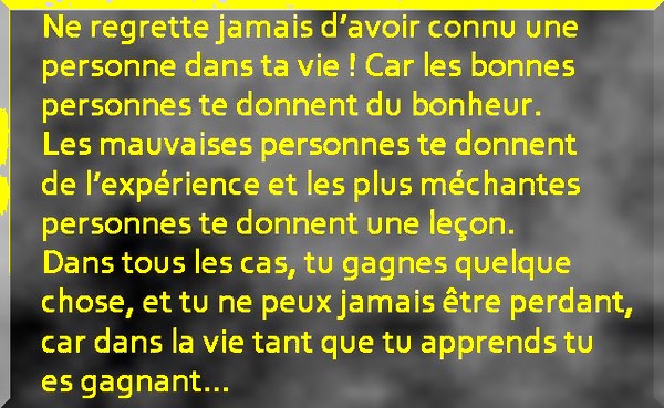 Connaitre des personnes