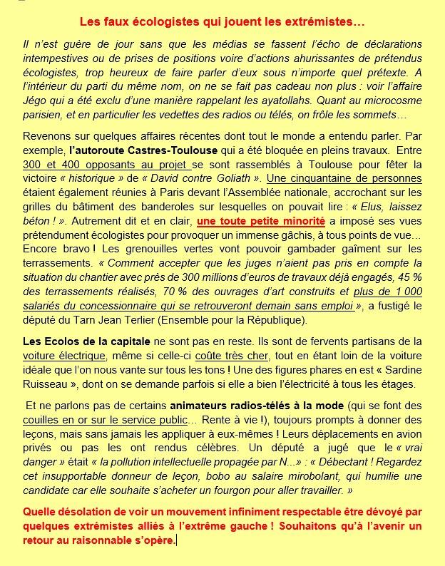 Ecolos extremistes