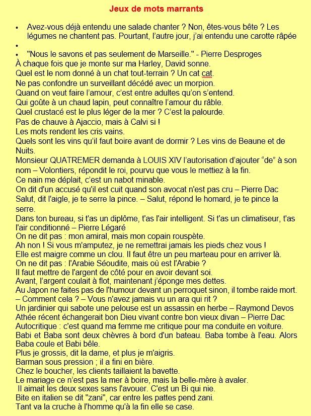 Jeux de mots