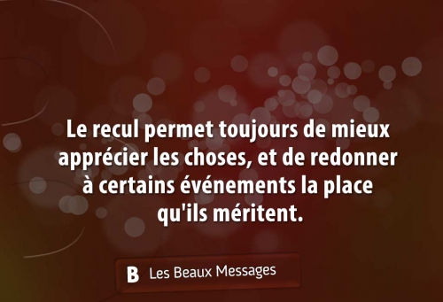 Le recul