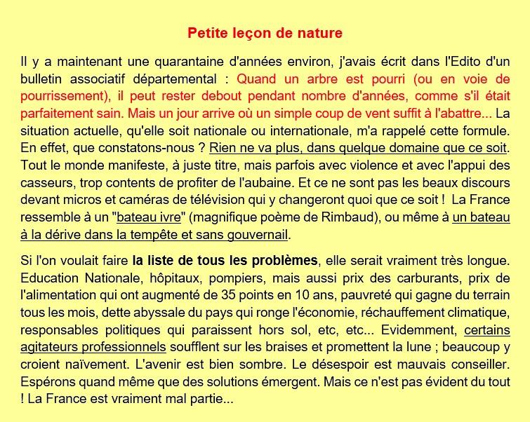 Lecon de nature
