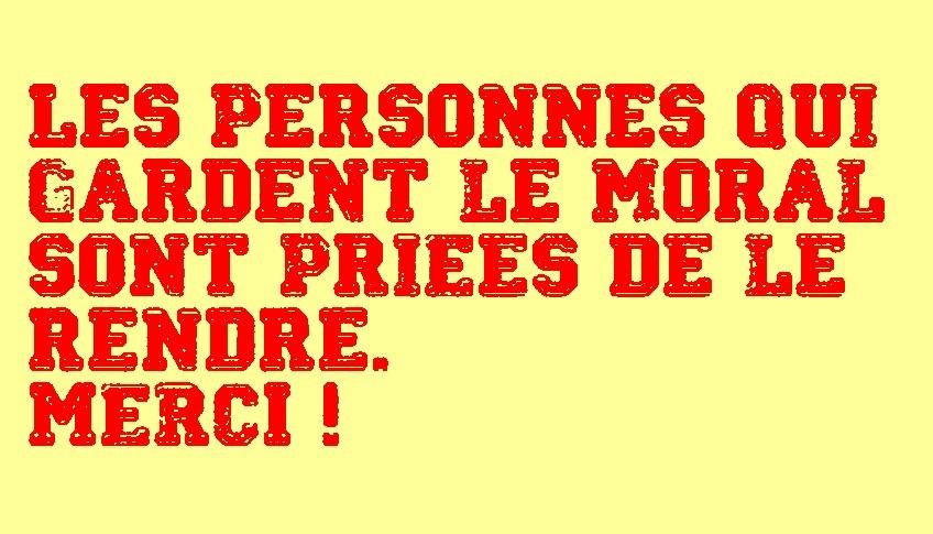 Les personnes qui gardent le moral 1