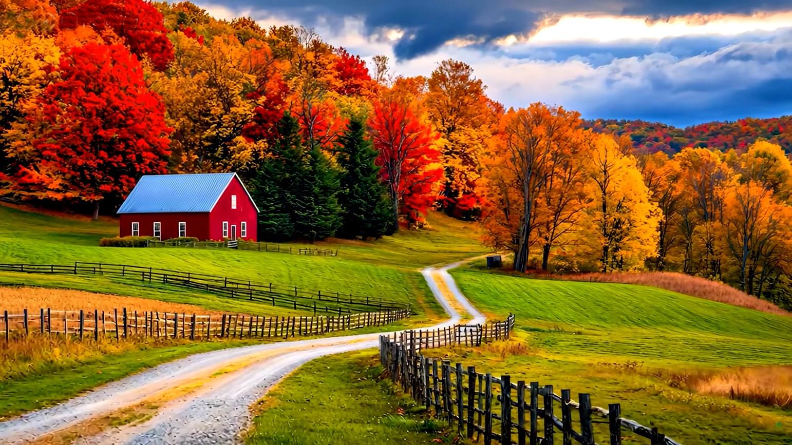 Magnifique paysage d automne