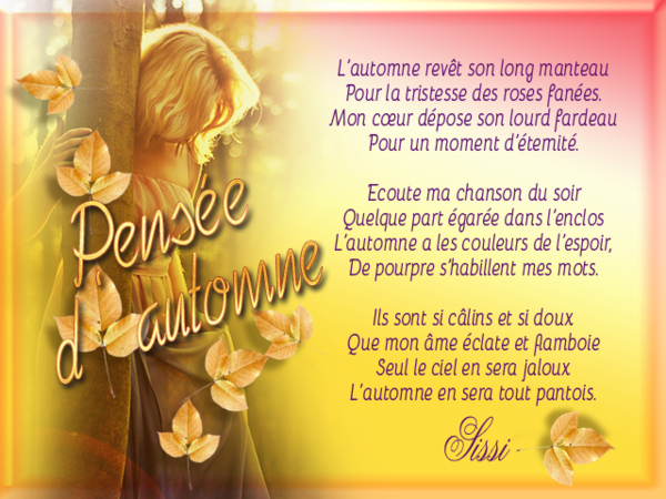 Pensees d automne