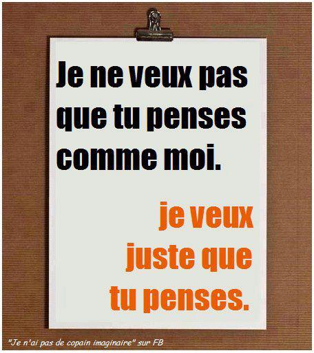 Penser comme moi