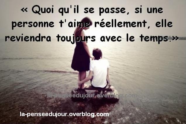 Retour de l'être aimé