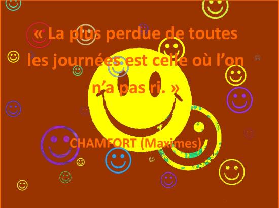 Rire et journee perdue